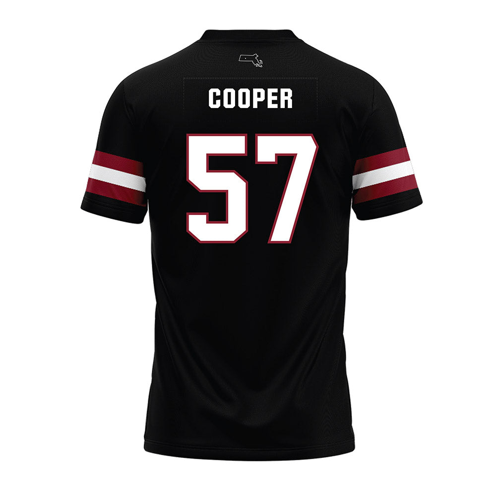 UMass - NCAA Football : Garrett Cooper - Black Premium Football Jersey-1