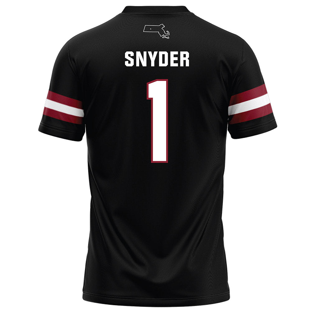 UMass - NCAA Football : DD Snyder - Black Football Jersey-1