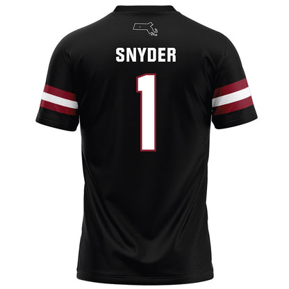 UMass - NCAA Football : DD Snyder - Black Football Jersey-1