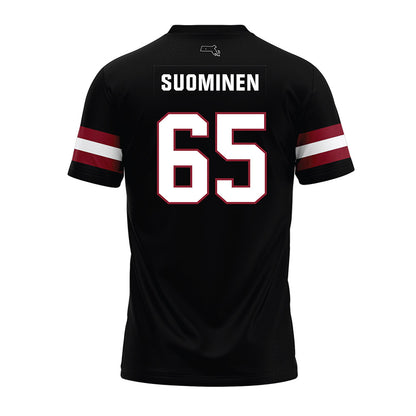 UMass - NCAA Football : Samu Suominen - Black Premium Football Jersey-1