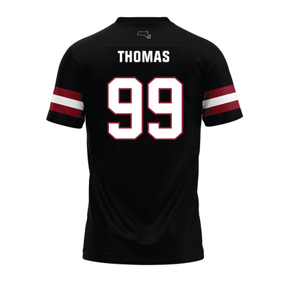 UMass - NCAA Football : Kamarion Thomas - Black Premium Football Jersey-1