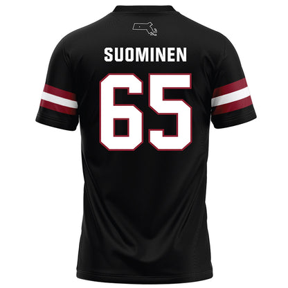 UMass - NCAA Football : Samu Suominen - Black Football Jersey-1