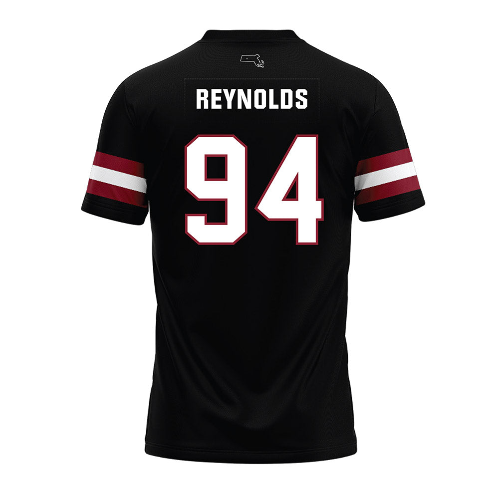 UMass - NCAA Football : Colin Reynolds - Black Premium Football Jersey-1