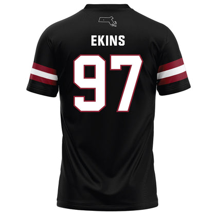 UMass - NCAA Football : Robert Ekins - Black Football Jersey-1