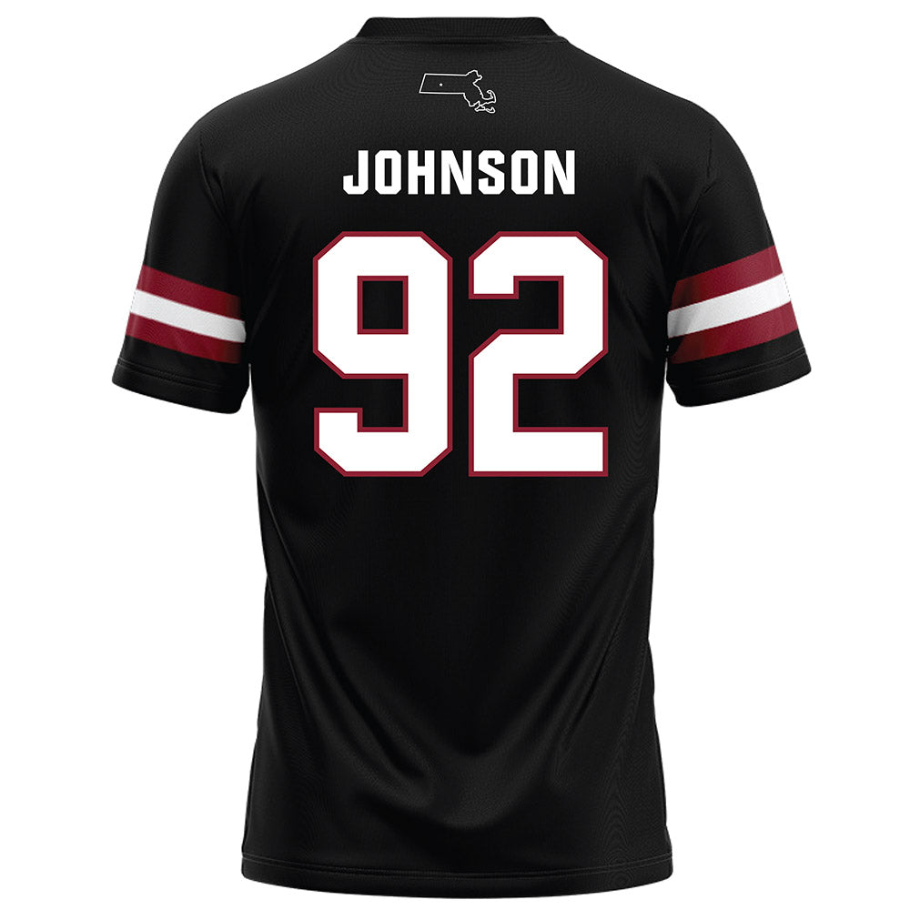 UMass - NCAA Football : Romando Johnson - Black Football Jersey-1