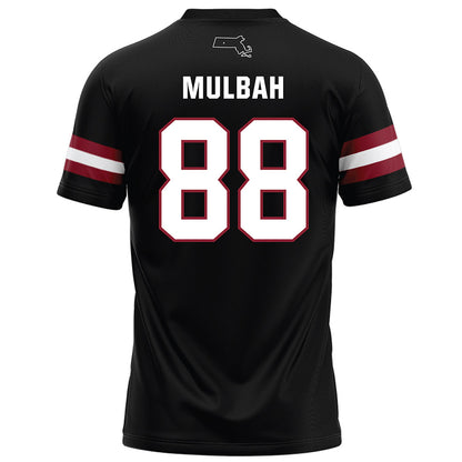 UMass - NCAA Football : Samuel Mulbah - Black Football Jersey-1