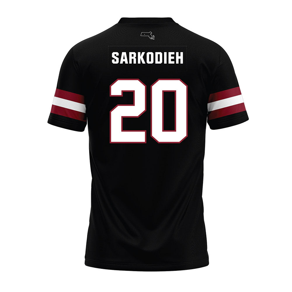 UMass - NCAA Football : Keith Sarkodieh - Black Premium Football Jersey-1