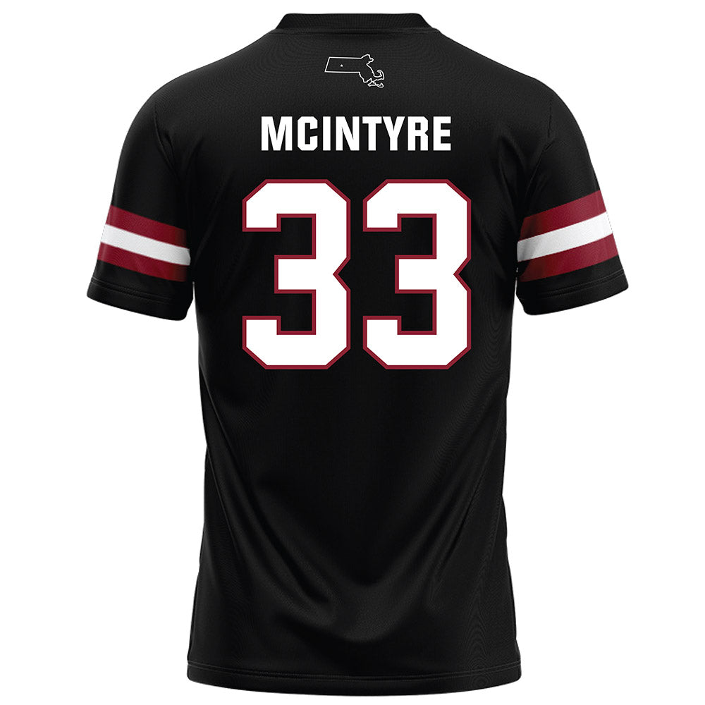 UMass - NCAA Football : Seamus McIntyre - Black Football Jersey-1