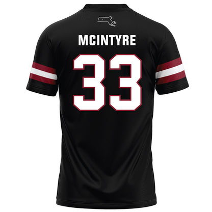 UMass - NCAA Football : Seamus McIntyre - Black Football Jersey-1