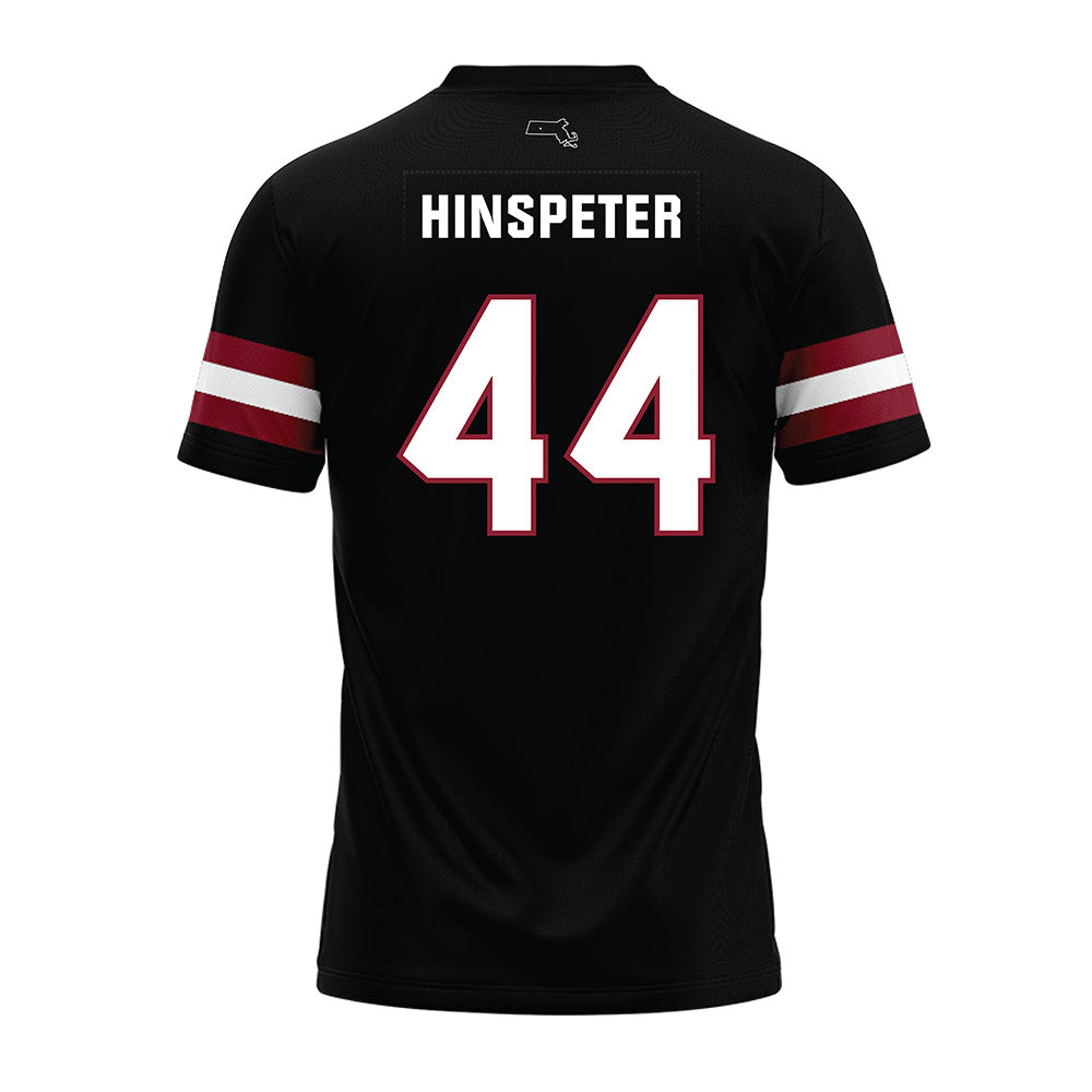 UMass - NCAA Football : Timmy Hinspeter - Black Premium Football Jersey-1