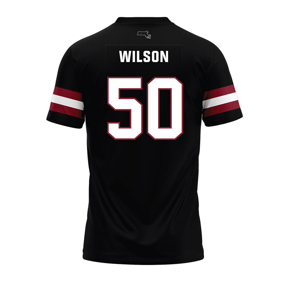 UMass - NCAA Football : Gavin Wilson - Black Premium Football Jersey-1