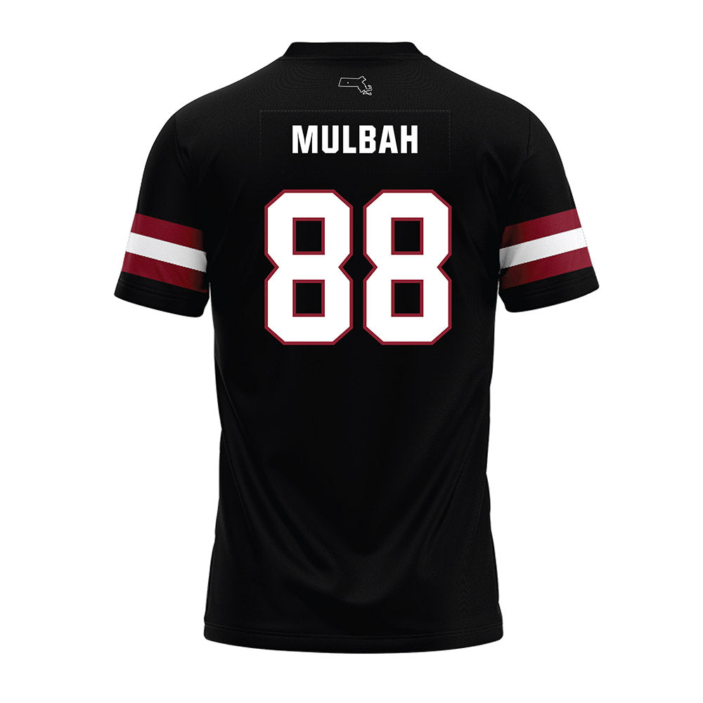UMass - NCAA Football : Samuel Mulbah - Black Premium Football Jersey-1