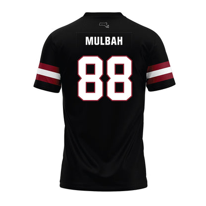 UMass - NCAA Football : Samuel Mulbah - Black Premium Football Jersey-1