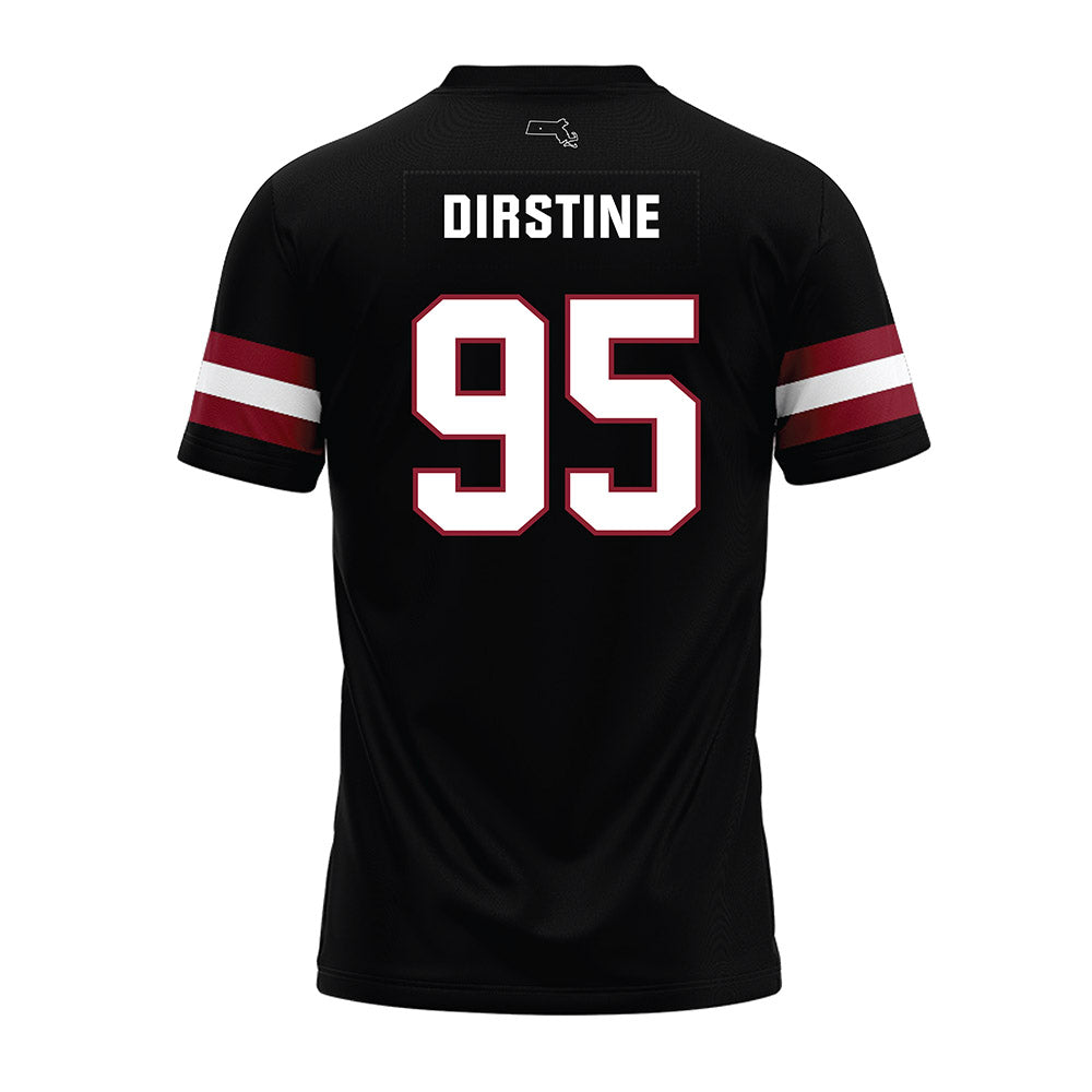 UMass - NCAA Football : Hollis Dirstine - Black Premium Football Jersey-1