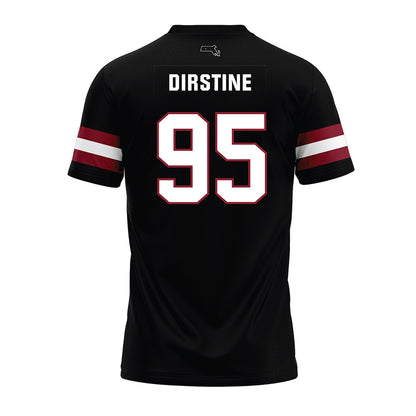 UMass - NCAA Football : Hollis Dirstine - Black Premium Football Jersey-1
