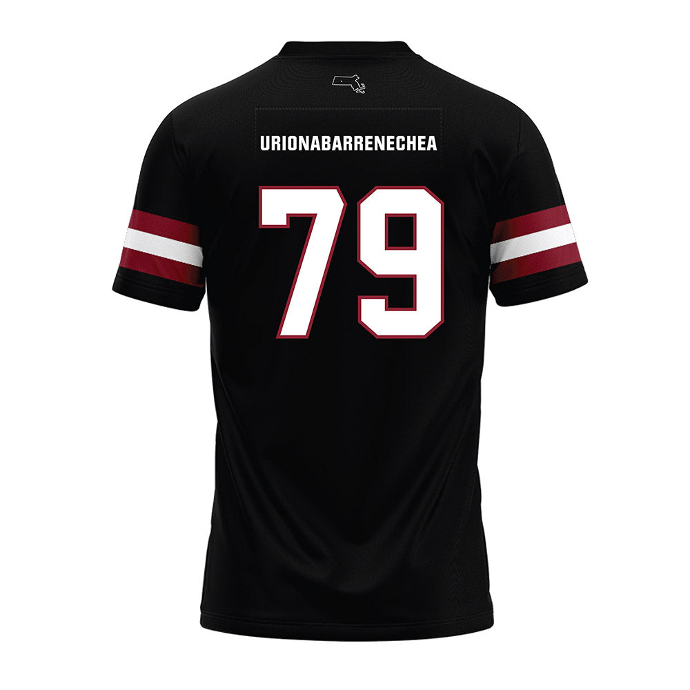 UMass - NCAA Football : Aitor Urionabarrenechea - Black Premium Football Jersey-1