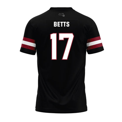 UMass - NCAA Football : Zachary Betts - Black Premium Football Jersey-1