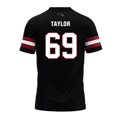 UMass - NCAA Football : Brock Taylor - Black Premium Football Jersey-1