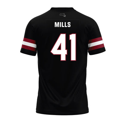 UMass - NCAA Football : Grant Mills - Black Premium Football Jersey-1
