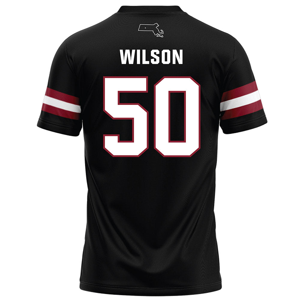 UMass - NCAA Football : Gavin Wilson - Black Football Jersey-1