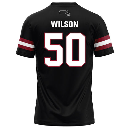 UMass - NCAA Football : Gavin Wilson - Black Football Jersey-1