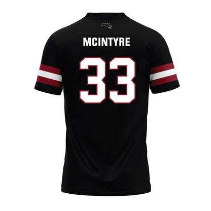UMass - NCAA Football : Seamus McIntyre - Black Premium Football Jersey-1