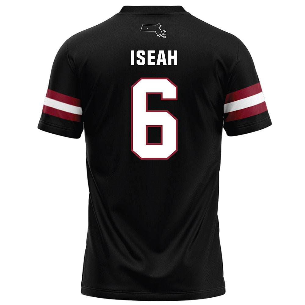 UMass - NCAA Football : Joshua Iseah - Black Football Jersey-1