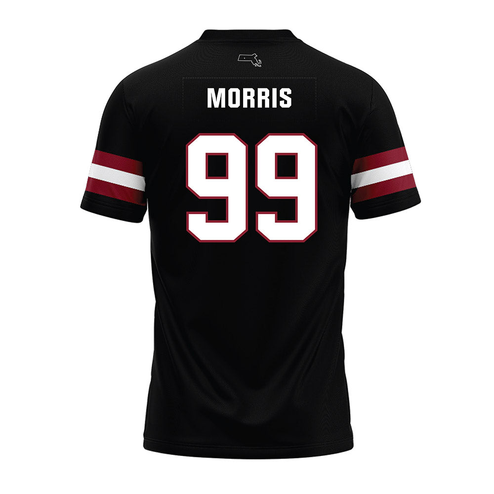 UMass - NCAA Football : Derek Morris - Black Premium Football Jersey-1