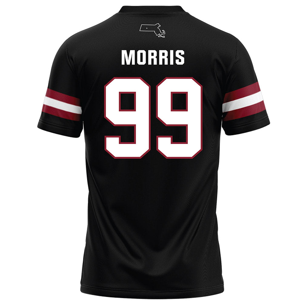 UMass - NCAA Football : Derek Morris - Black Football Jersey-1