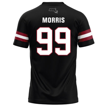 UMass - NCAA Football : Derek Morris - Black Football Jersey-1