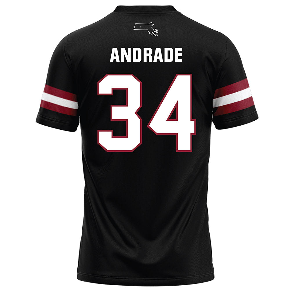 UMass - NCAA Football : Payton Andrade - Black Football Jersey-1