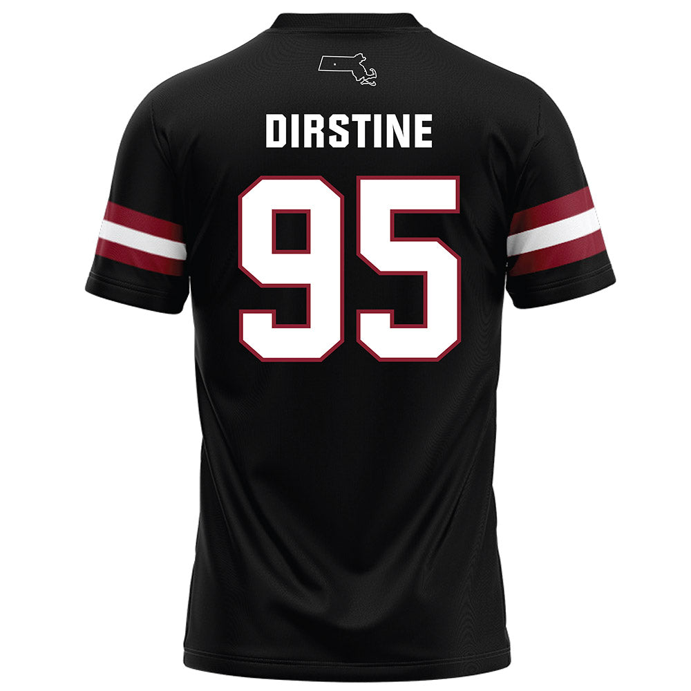 UMass - NCAA Football : Hollis Dirstine - Black Football Jersey-1