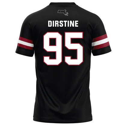 UMass - NCAA Football : Hollis Dirstine - Black Football Jersey-1