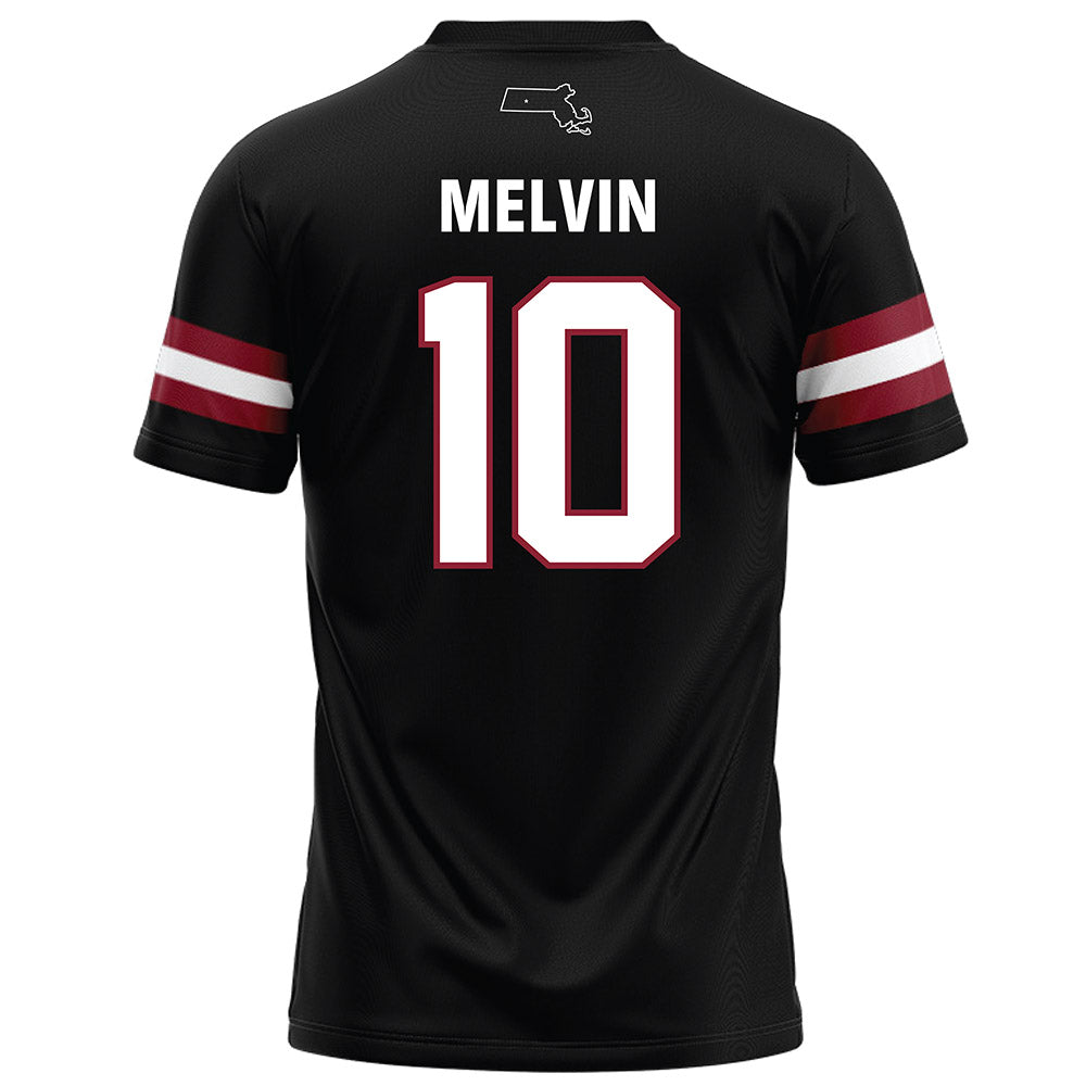 UMass - NCAA Football : Aubrey Melvin - Black Football Jersey-1
