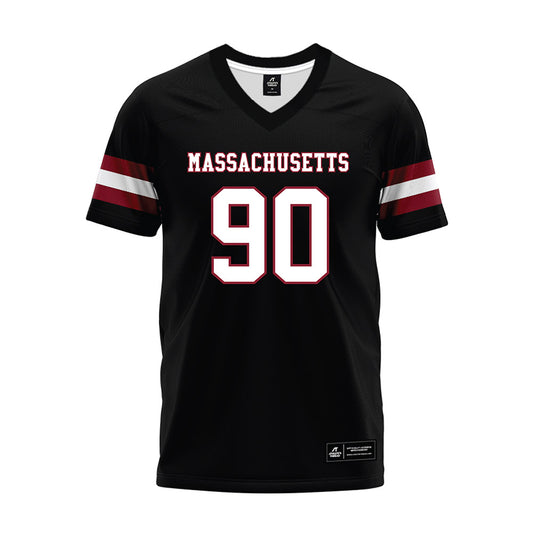 UMass - NCAA Football : Timothy Passmore Jr. - Black Premium Football Jersey-0