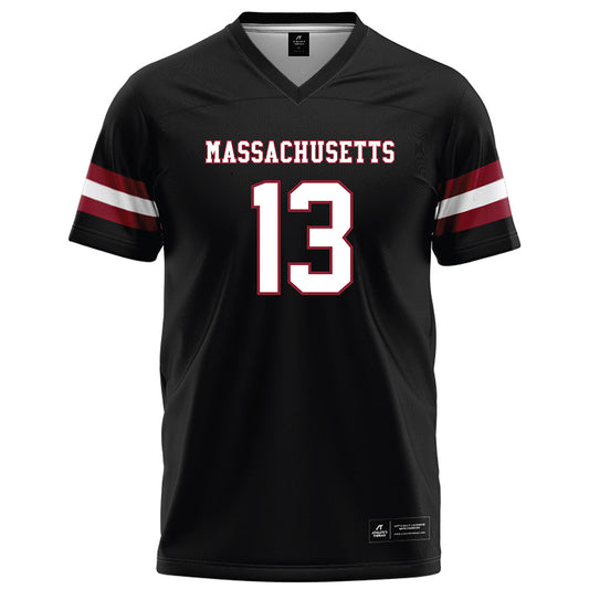 UMass - NCAA Football : Aedan McCarthy - Black Football Jersey-0