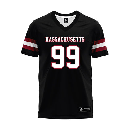 UMass - NCAA Football : Kamarion Thomas - Black Premium Football Jersey-0