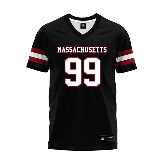 UMass - NCAA Football : Kamarion Thomas - Black Premium Football Jersey-0