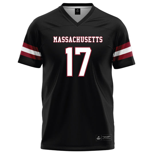 UMass - NCAA Football : Zachary Betts - Black Football Jersey-0