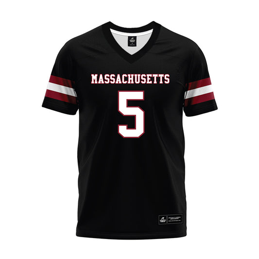 UMass - NCAA Football : William "Pop" Watson III - Black Premium Football Jersey-0