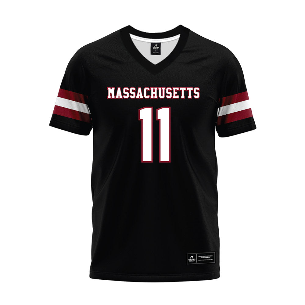 UMass - NCAA Football : Max Dowling - Black Premium Football Jersey-0