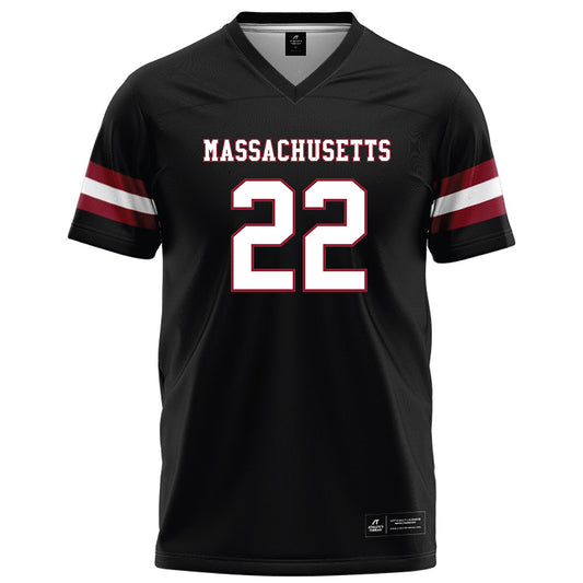UMass - NCAA Football : Jahmad Harmon - Black Football Jersey-0