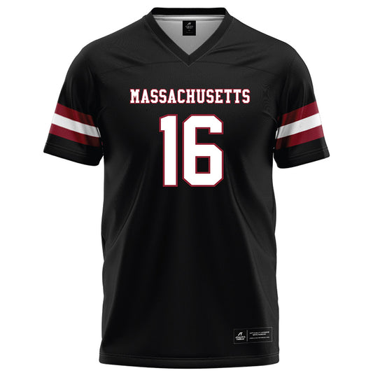 UMass - NCAA Football : Kendric Council - Black Football Jersey-0