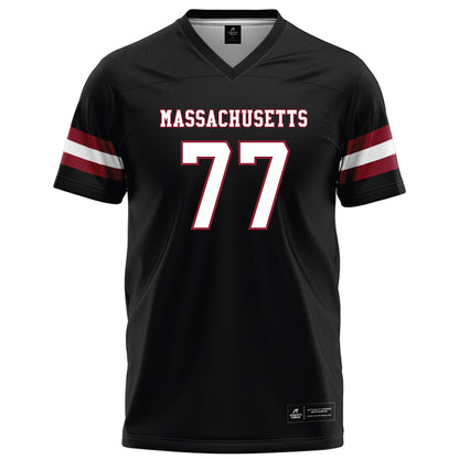 UMass - NCAA Football : Jaxon King - Black Football Jersey