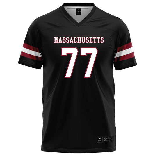 UMass - NCAA Football : Jaxon King - Black Football Jersey