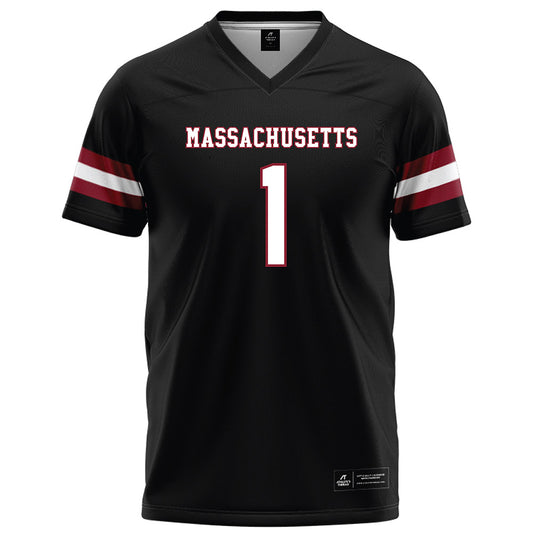 UMass - NCAA Football : Joseph Griffin Jr. - Black Football Jersey-0