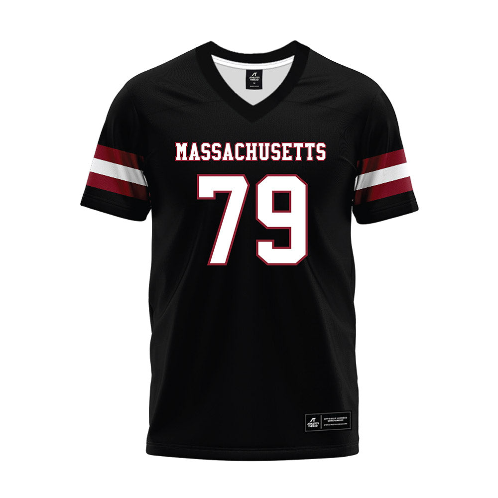 UMass - NCAA Football : Aitor Urionabarrenechea - Black Premium Football Jersey-0