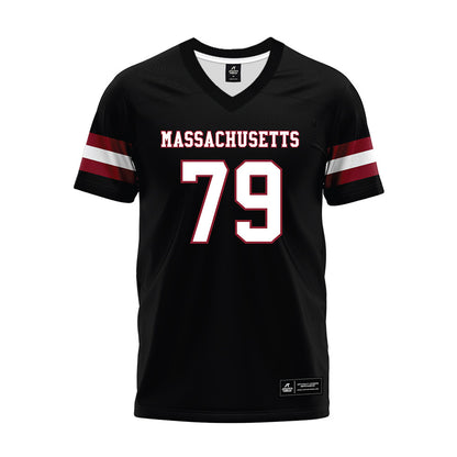 UMass - NCAA Football : Aitor Urionabarrenechea - Black Premium Football Jersey-0