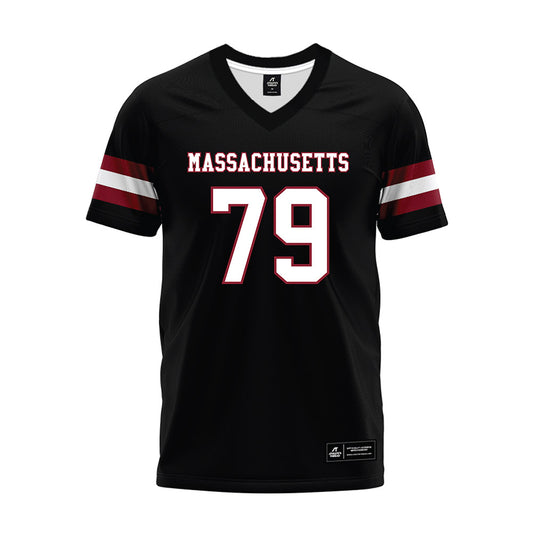UMass - NCAA Football : Aitor Urionabarrenechea - Black Premium Football Jersey-0