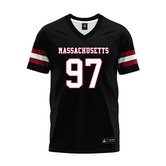 UMass - NCAA Football : Robert Ekins - Black Premium Football Jersey-0